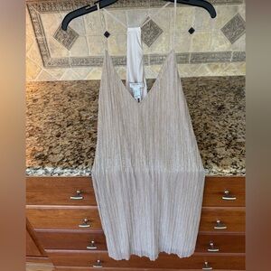 New with tags Forever 21 lined Metallic Dress